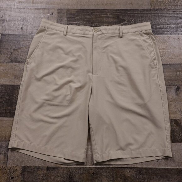 FootJoy Men’s Performance Golf Shorts W38 Khaki – Stretch Quick-Dry Lightweight - Picture 2 of 13
